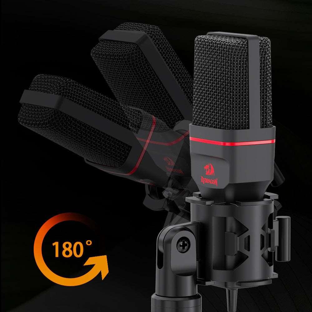 Condenser Microphone With Tripod 3.5 Mm Audio Computer Studio - Arovion