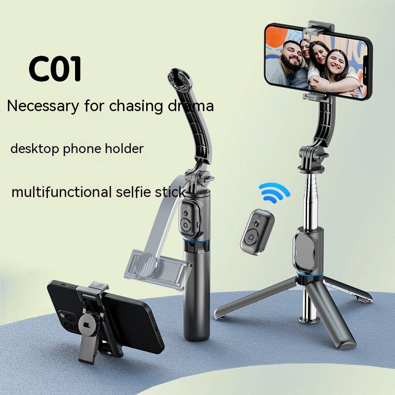 Detachable Desktop Stand Multifunctional Bluetooth Selfie Stick - Arovion