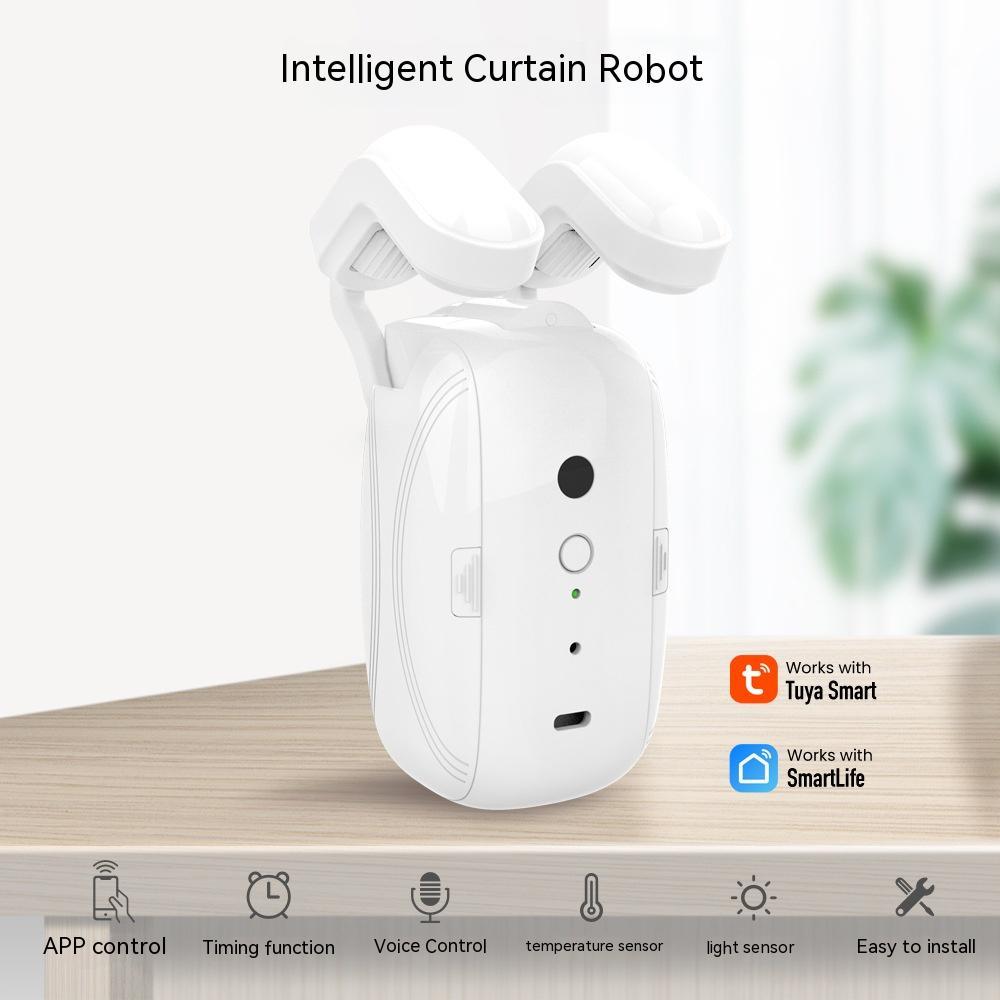 Wifi Curtain Robot Smart Home Roman Rod Electric Curtain Companion - Arovion