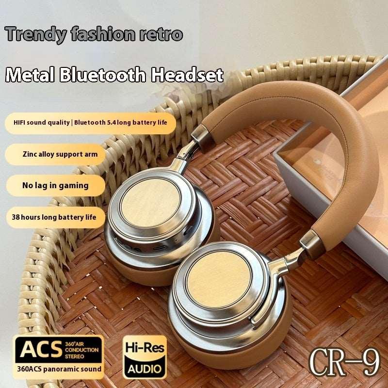 Briefcase Ear Metal Retro Bluetooth Headset - Arovion