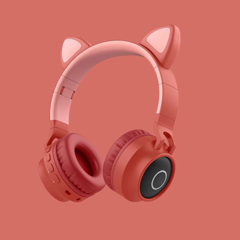 LED Light Cat Ear Headphones Wireless Bluetooth 5.0 - Arovion