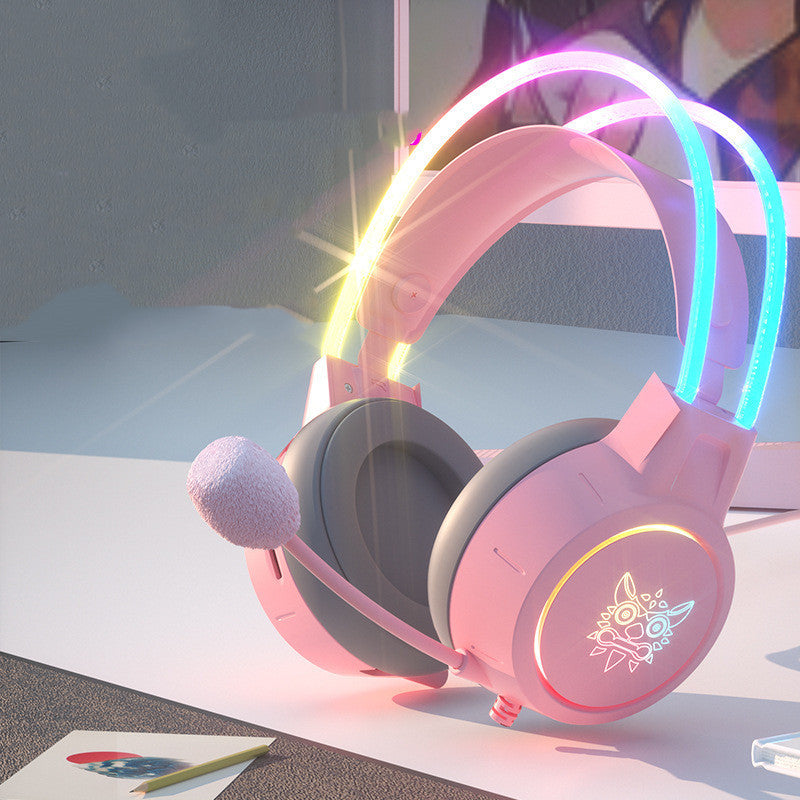 Headset Fashion Light-emitting Wired Gaming Headset - Arovion