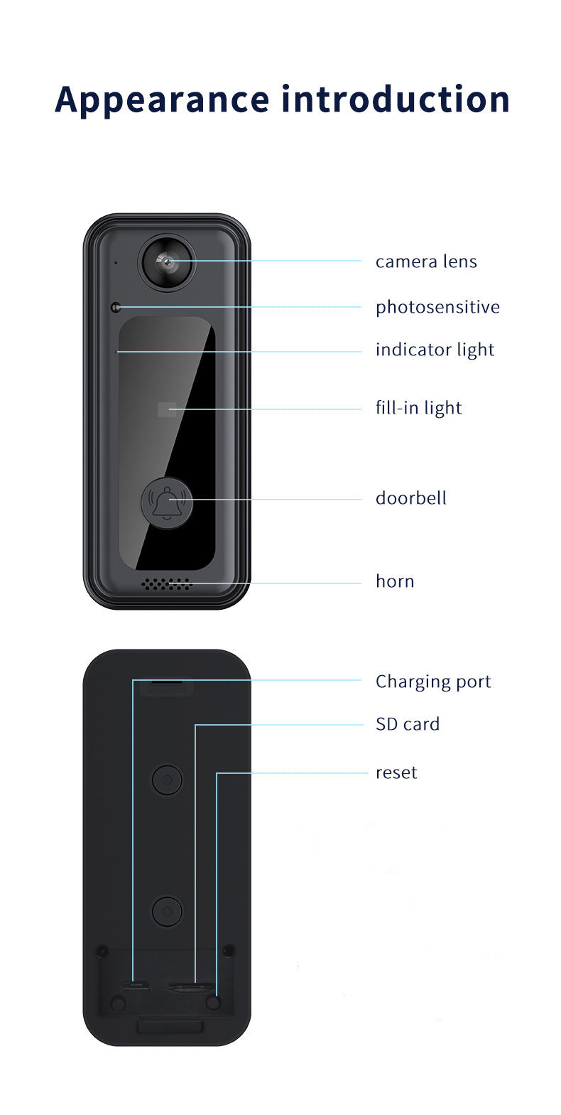 Wireless Smart Doorbell Home Low Power Wireless Wifi - Arovion