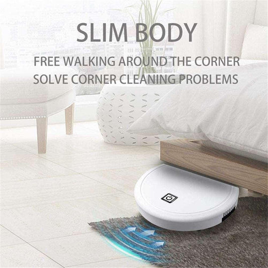 Robot USB Rechargeable Dry Wet Sweeping Vacuum Cleaner - Arovion