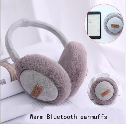 Bluetooth Earmuffs Headphones Warm Plush Winter Accessories - Arovion