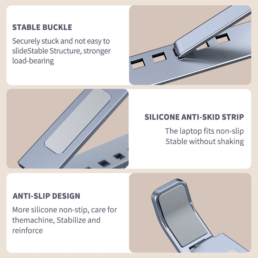 Double Aluminum Alloy Notebook Bracket - Arovion