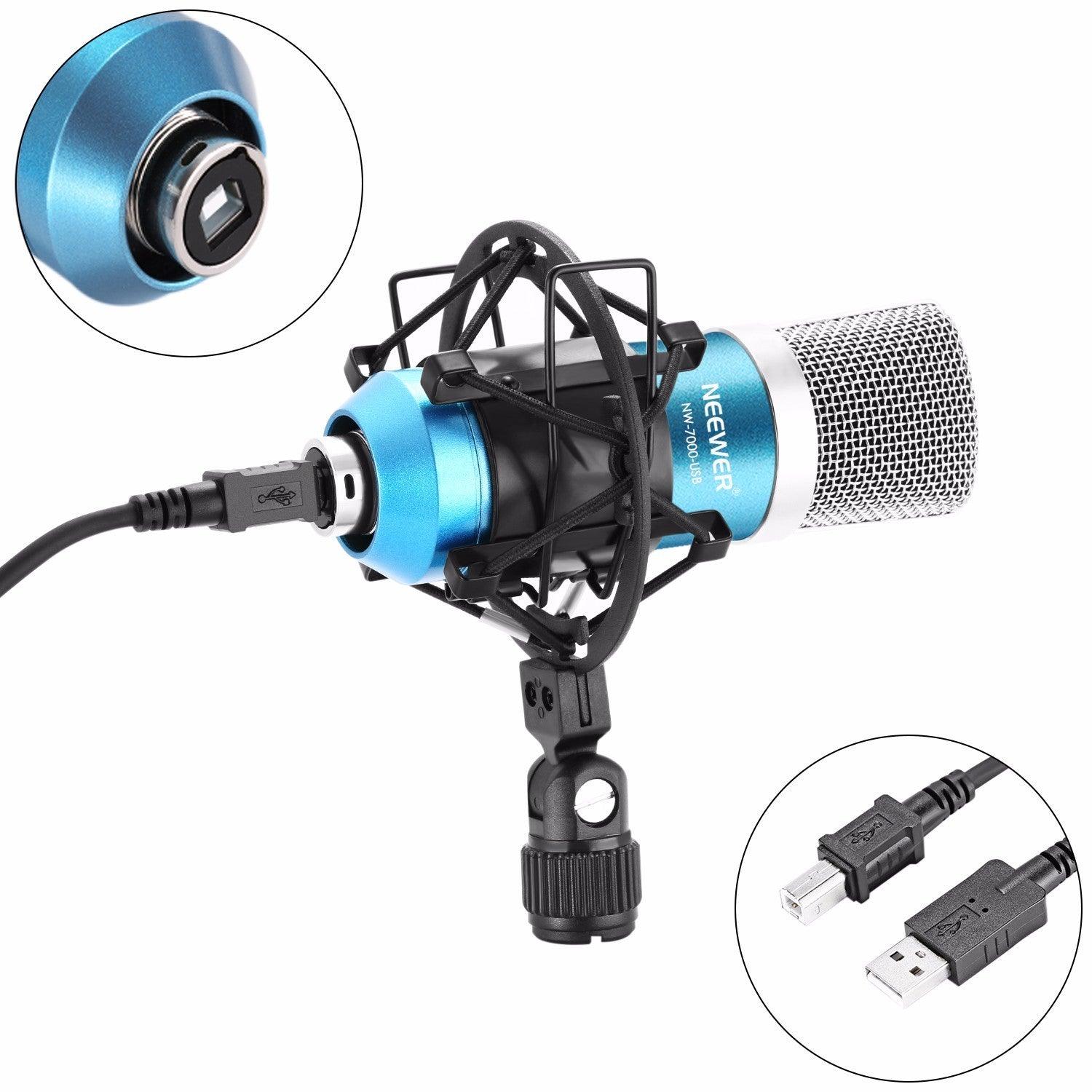 Neewer NW-7000 USB Professional Studio Condenser Microphone - Arovion