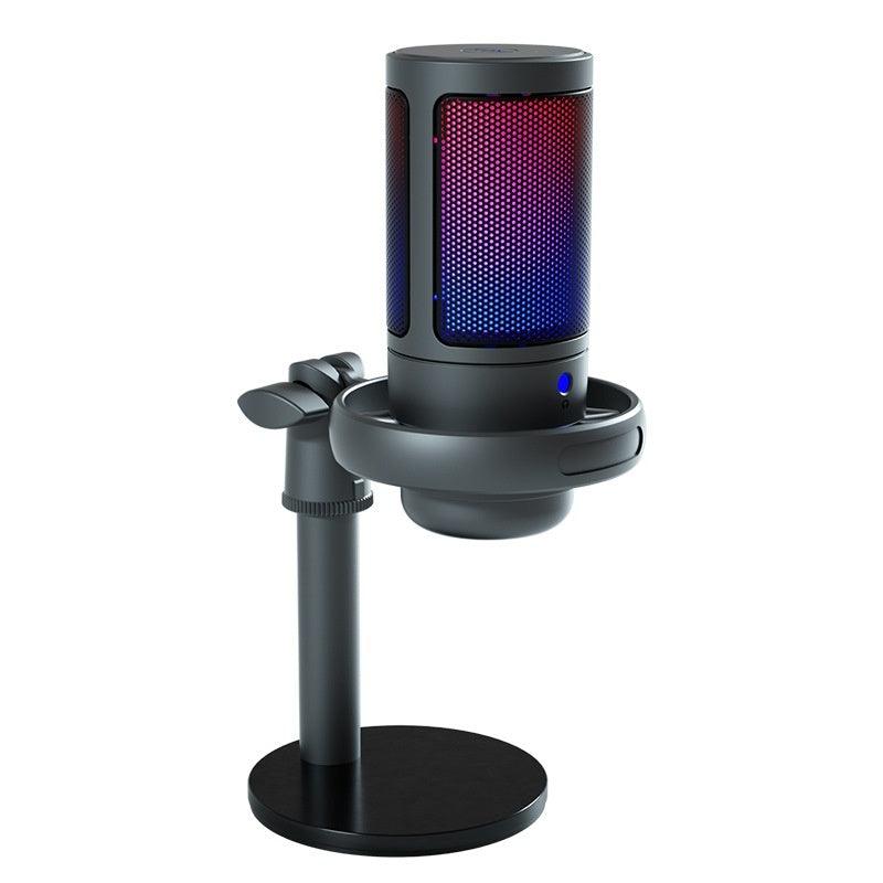 Condenser RGB Colorful Live Broadcast Wired Microphone - Arovion