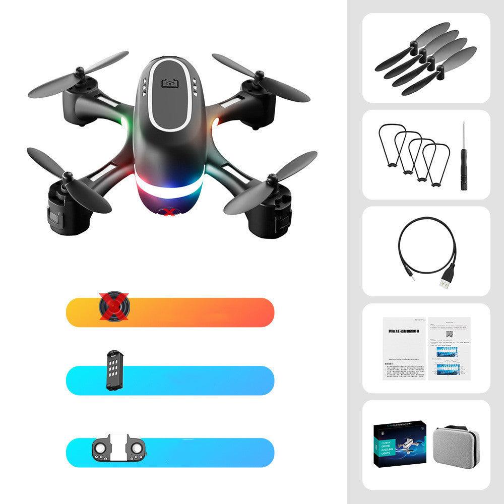 Mini Aerial Photography Gradient LED Remote Control Plane - Arovion