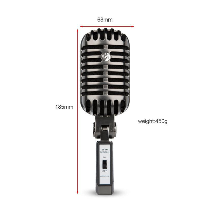 Professional Retro Condenser Microphone K Song Live Recording Equipment - Arovion