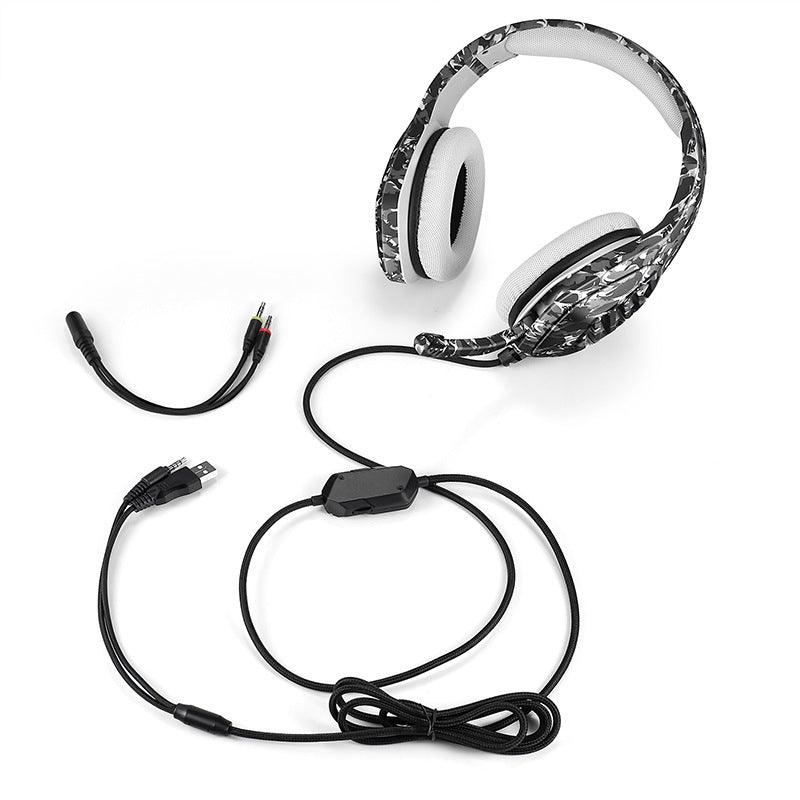 Camouflage Headset Wired With Microphone - Arovion