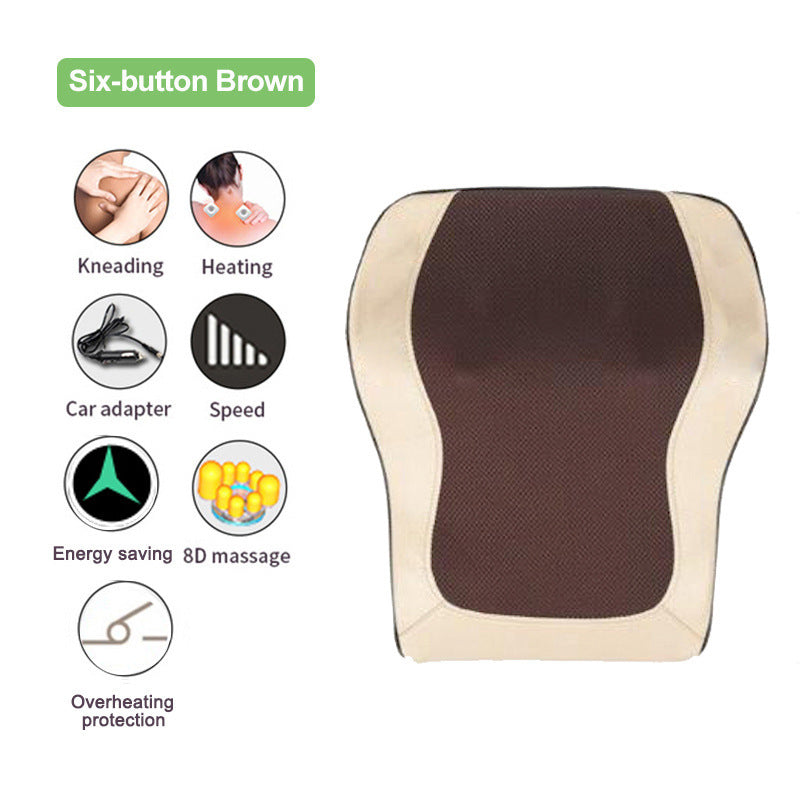 Neck Infrared Kneading Heating Smart Home Office Massage Pillow - Arovion