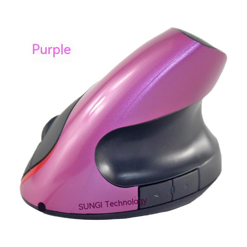 Wireless Vertical Rechargeable Battery Mouse Ergonomic Grip Mouse - Arovion