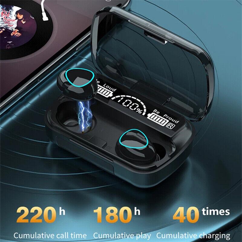 TWS Wireless Earbuds Bluetooth 5.0 Waterproof Headset - Arovion