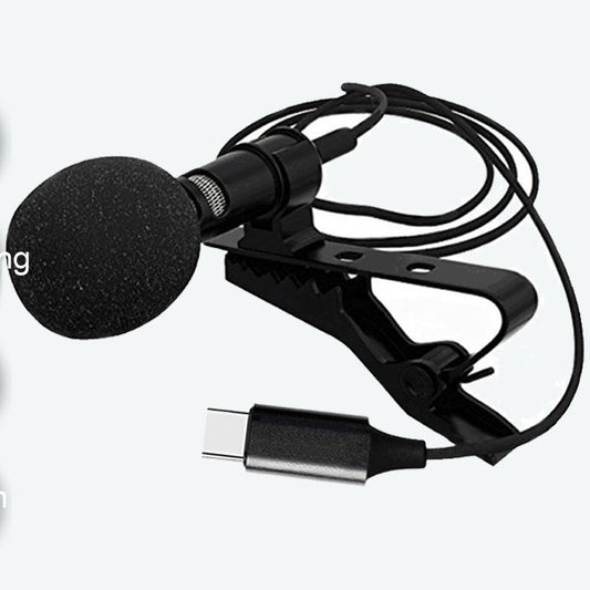 Recording New USB-C Microphone DAC Digital TPC Chip TYPE C Lavalier - Arovion