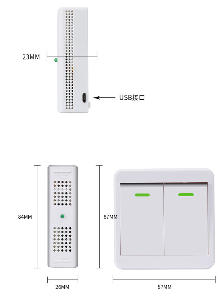 Home Dual Control Voice Intelligent Wireless Remote Control - Arovion