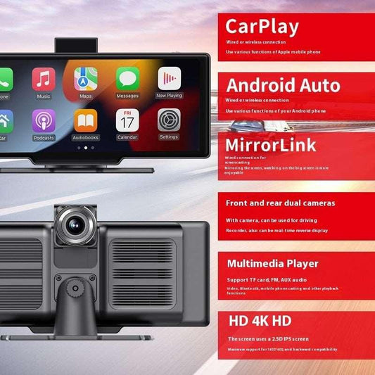 1026-inch Wireless Carplay Recorder Multimedia Car - Arovion