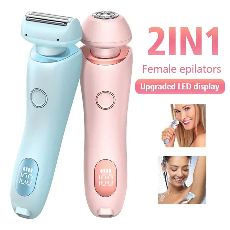 2 In 1 Hair Removal Epilator USB Rechargeable - Arovion