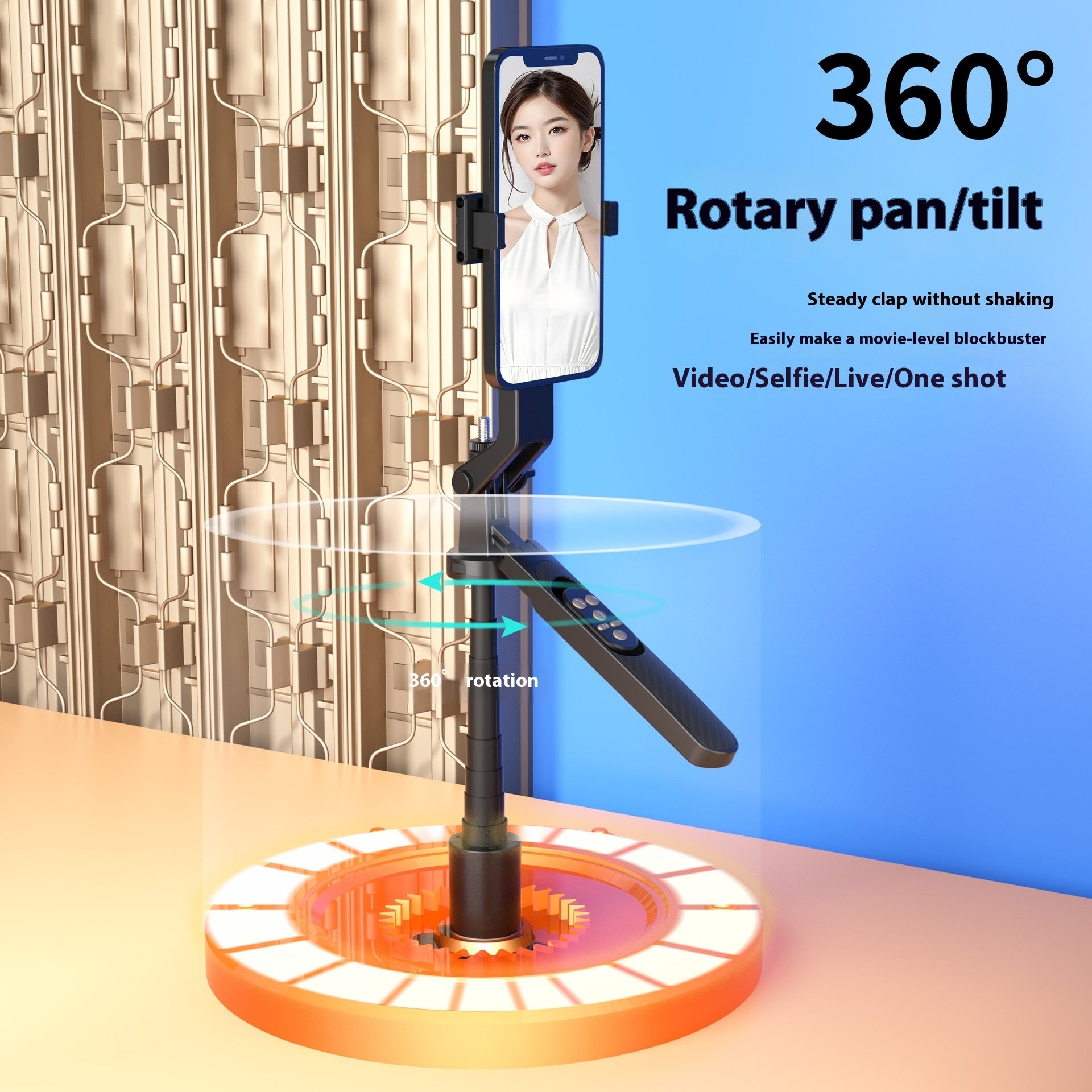 Floor Stand Handheld Selfie Stick - Arovion