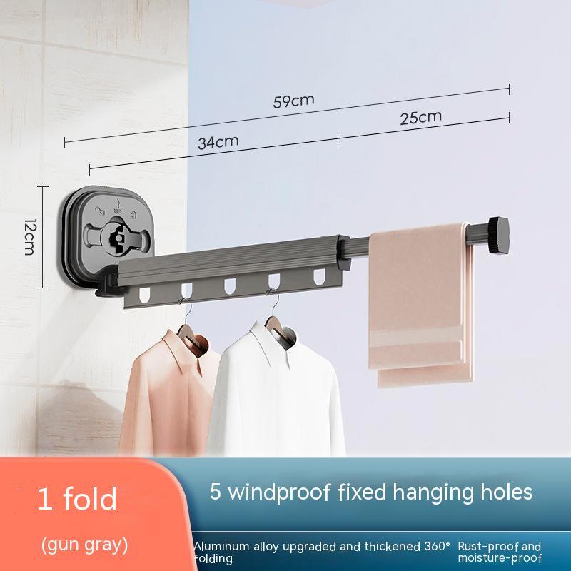 Suction Cup Folding Clothes Hanger - Arovion