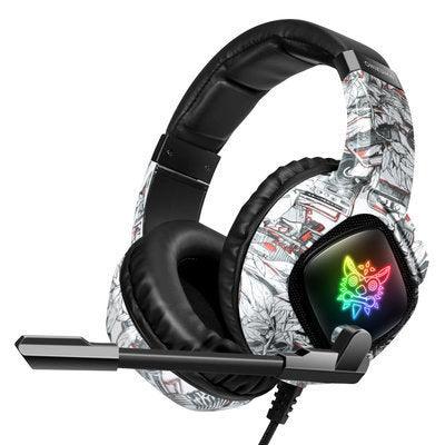 Headphones RGB Light Subwoofer Wired Headphones - Arovion