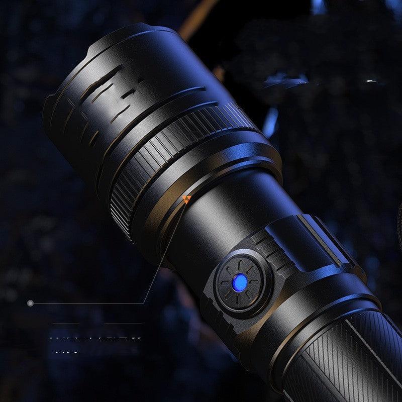 Telescopic Focusing Aluminum Alloy Rechargeable Flashlight - Arovion