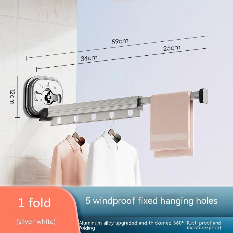 Suction Cup Folding Clothes Hanger - Arovion