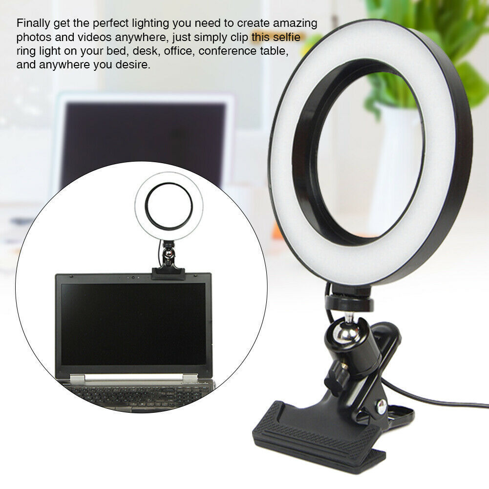 Live Ring Light Fixing Clip 6-10 Inch Selfie Light Beauty Light Desktop - Arovion