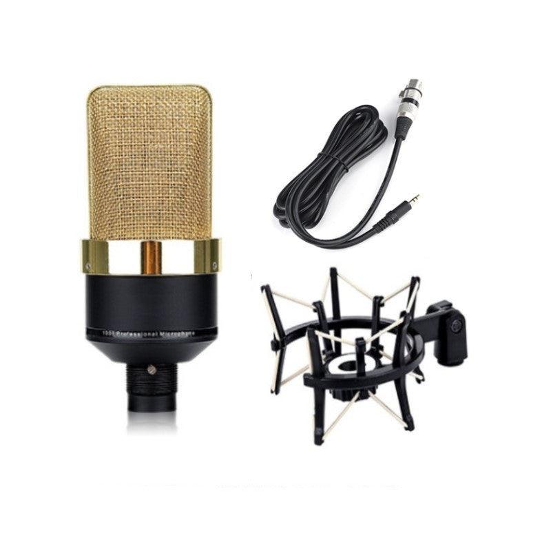 Wired Condenser Microphone Singing Recording Live Broadcast Equipment - Arovion