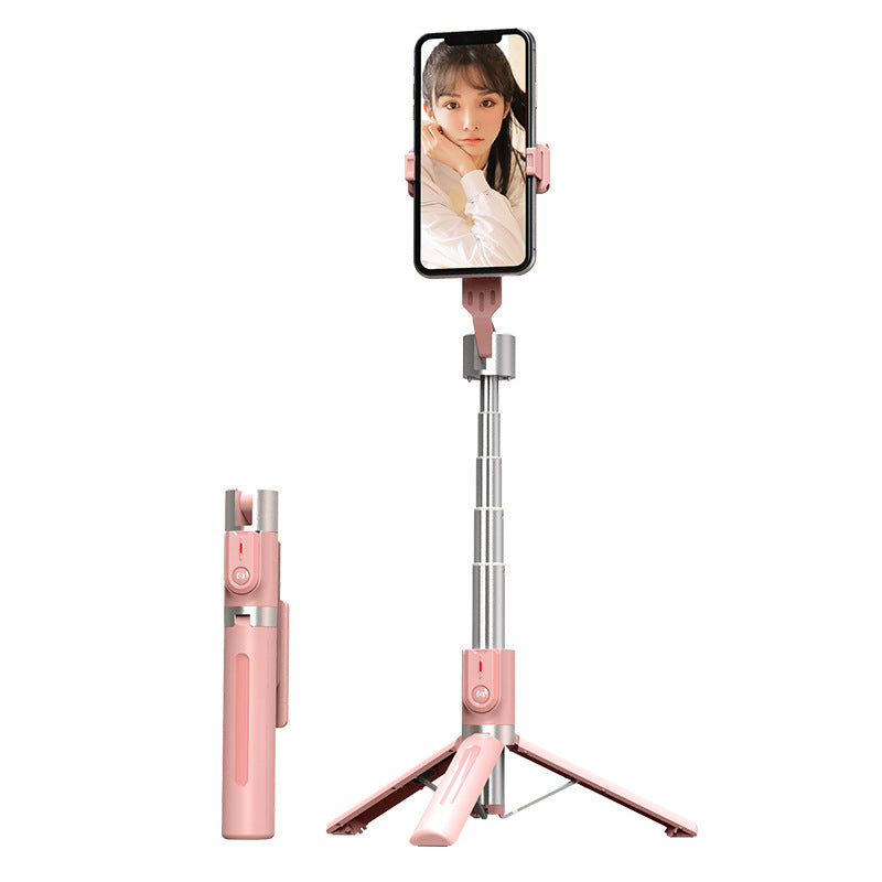 Bluetooth Selfie Stick Double Fill Light Desktop Live Broadcast - Arovion