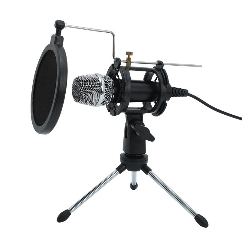 Mini Mobile Computer Live Broadcast With Stand Microphone Aluminum - Arovion