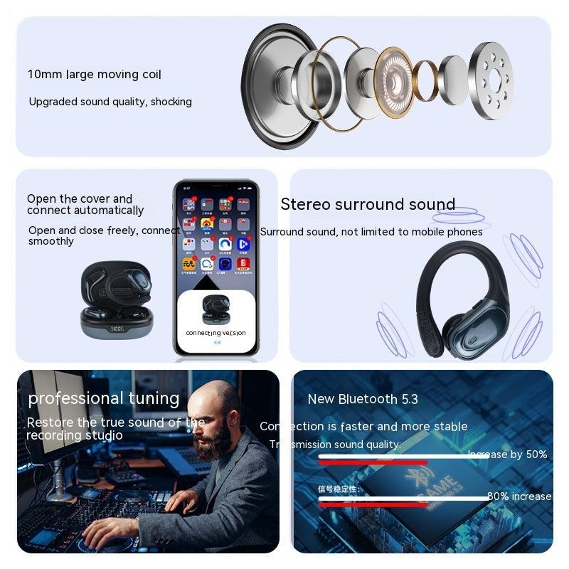 Smart Digital Technology Noise Reduction Sports Wireless Headphones - Arovion