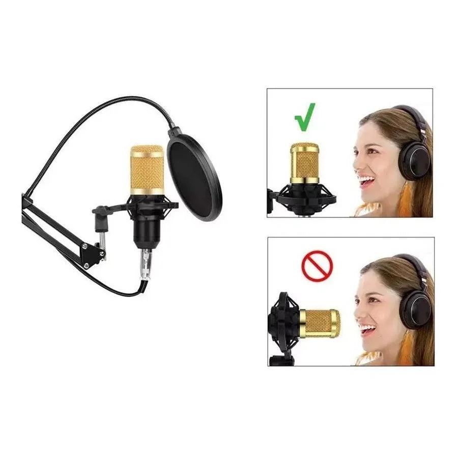 Condenser Microphone Podcast Studio Professional Recording - Arovion