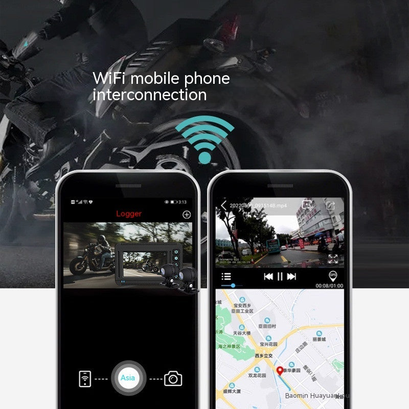 GPS Trajectory Of High-definition Motorcycle Waterproof Recorder - Arovion