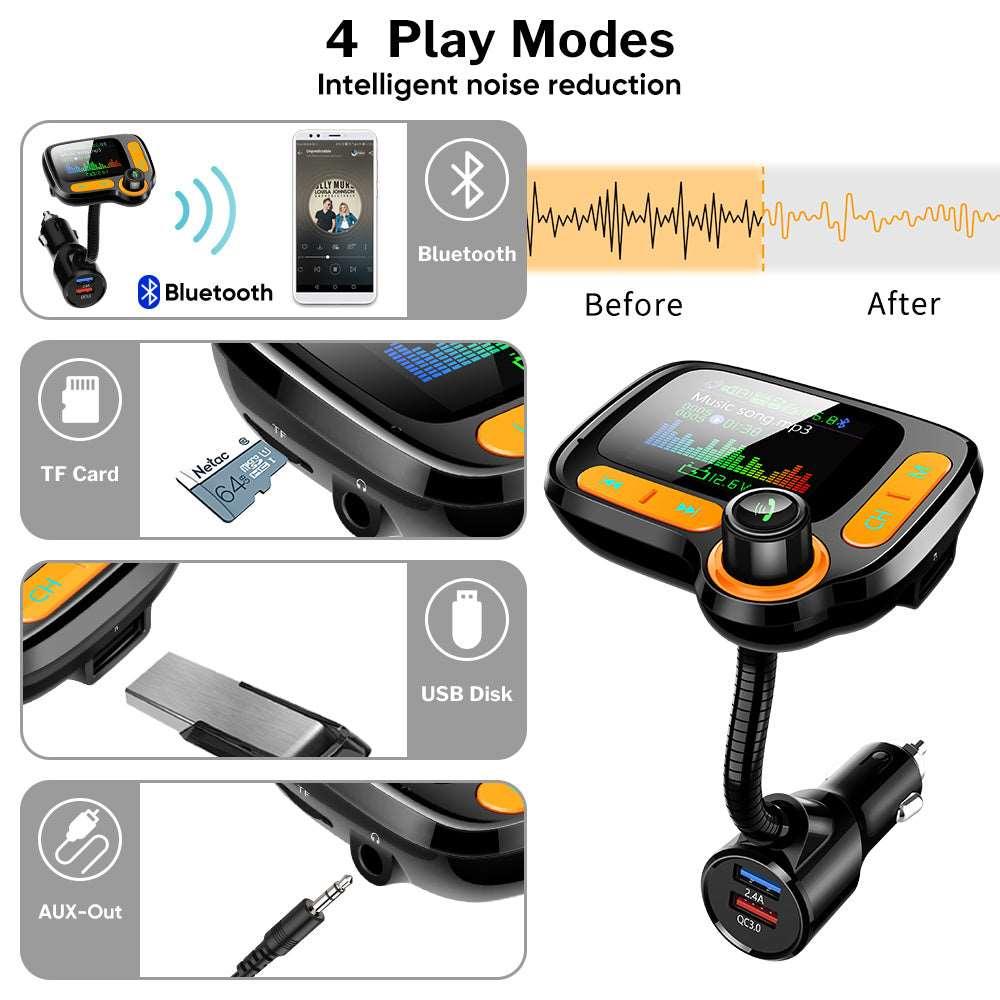 Car Bluetooth Multi-Function Player With Large Color Screen - Arovion