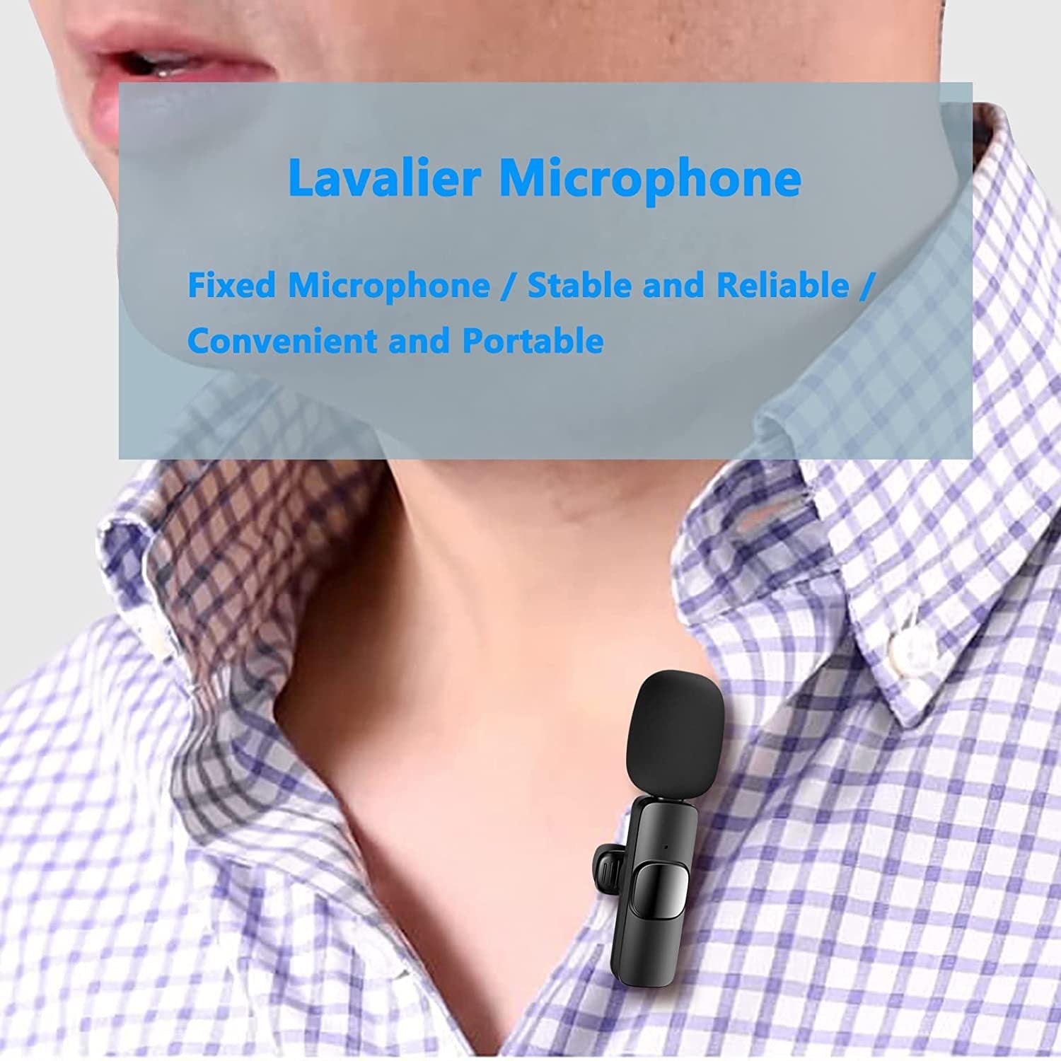 Wireless Lavalier Lapel Microphone For IPhone IPad Professional Wireless Clip - Arovion