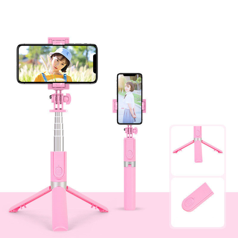 Aluminum Alloy Wireless Bluetooth Camera Photography Folding Selfie Stick - Arovion