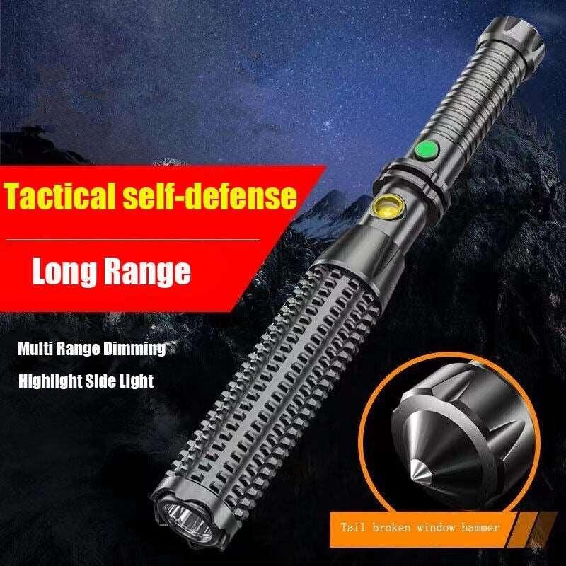 Defensive LED Torch Light Tactical Flashlight Rechargeable Lamp - Arovion