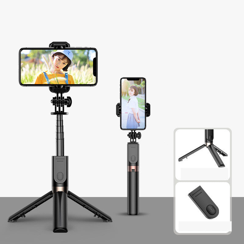 Aluminum Alloy Wireless Bluetooth Camera Photography Folding Selfie Stick - Arovion